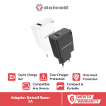 Delcell Razor Adaptor Charger Quick Charge QC 3.0 18W 3A Original Fast Charging Anti-Panas 6 Bulan Garansi