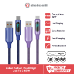 Delcell Kabel Zaxti Digit Kabel Data USB Type C Fast Charging 66W Digital Display