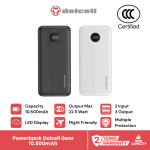 Delcell GEAR Power Bank 10500mAh 22.5W Digital Display QC 3.0+ PD Real Capacity