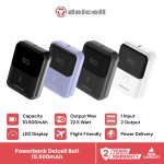 Delcell Bolt Powerbank Mini 10500mAh Fast Charging 22.5W Digital Display QC + PD 2